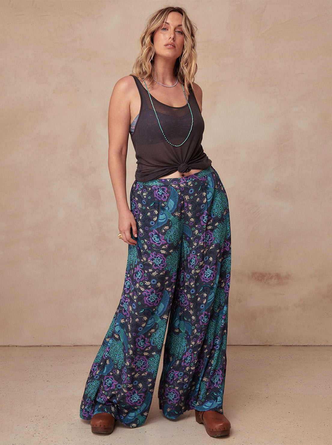 Spell - Bohème Wide Leg Pant - Baltic