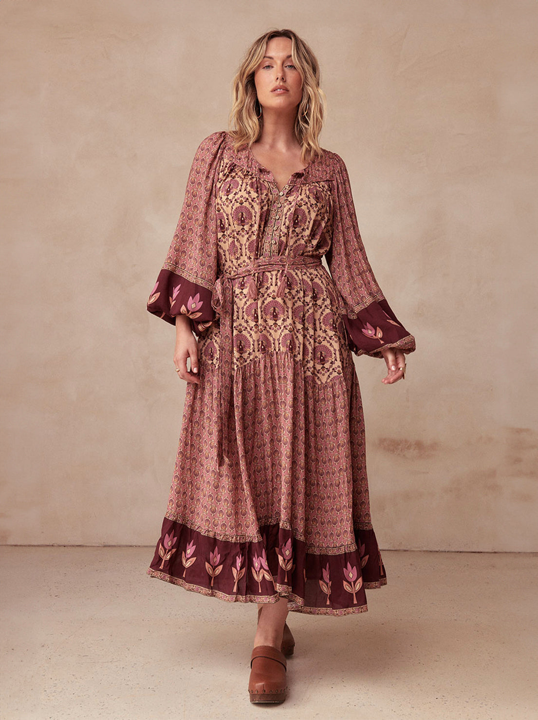 Spell - Chateau Boho Gown - Grape