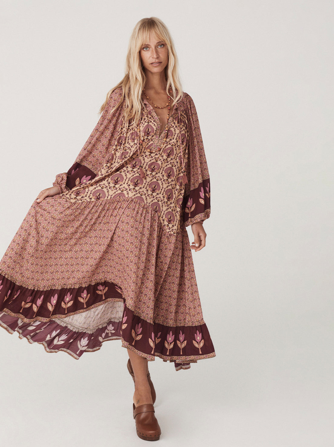 Spell - Chateau Boho Gown - Grape