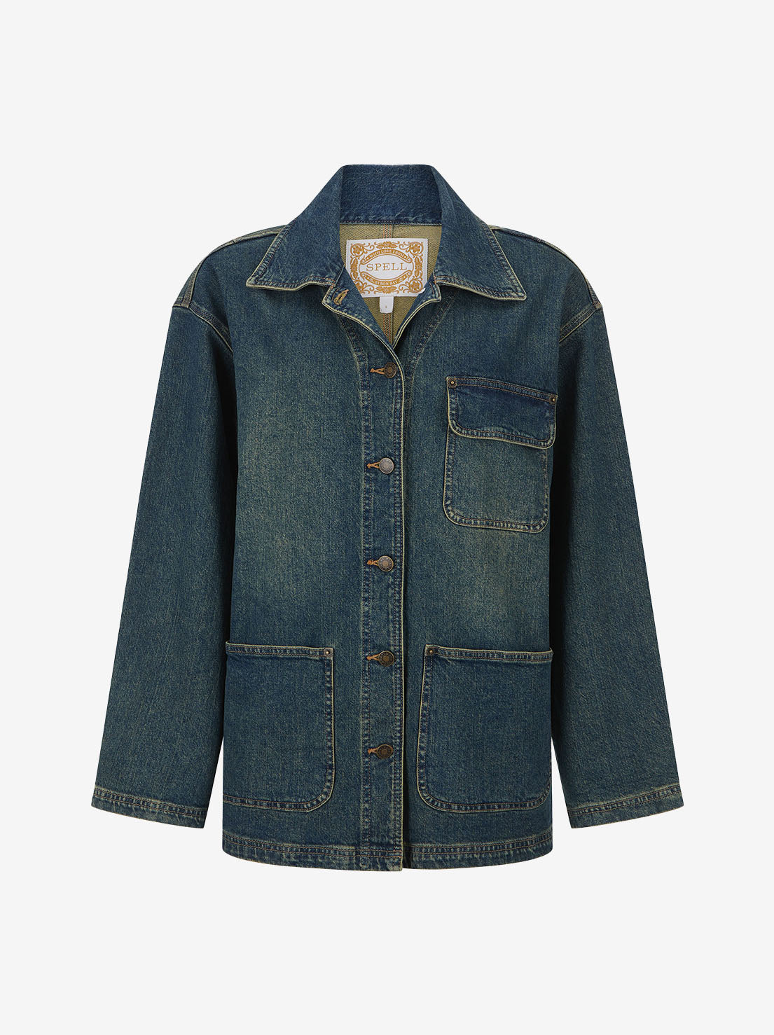 Spell - Drew Denim Jacket - Dirty Indigo Blue