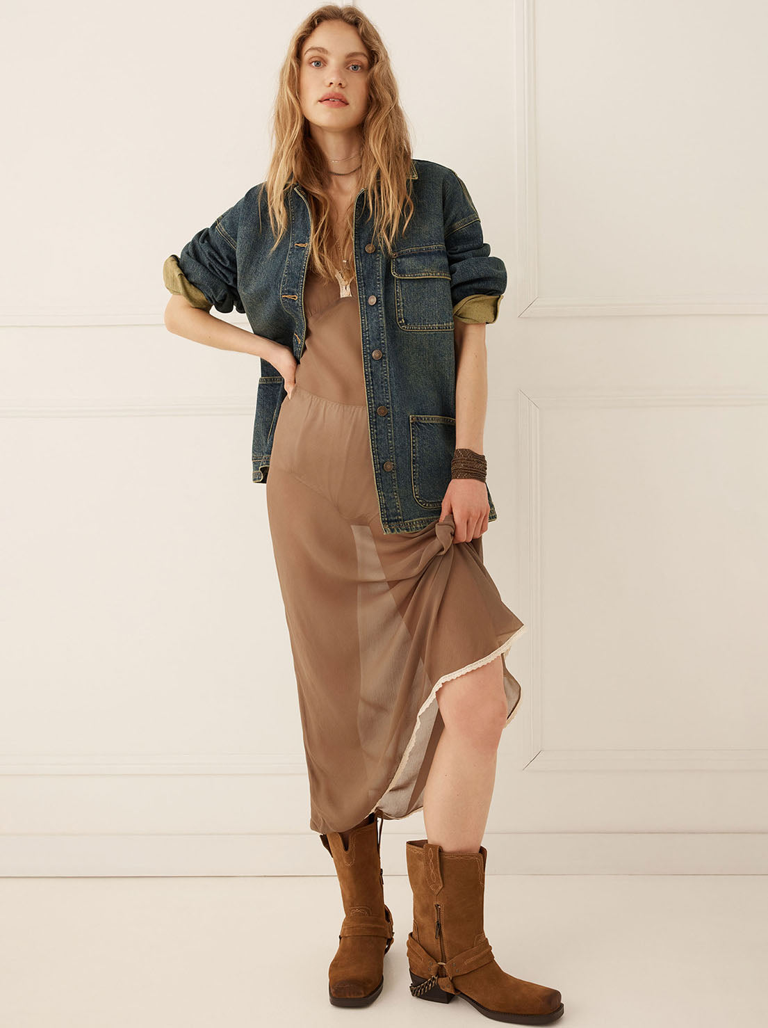 Spell - Drew Denim Jacket - Dirty Indigo Blue
