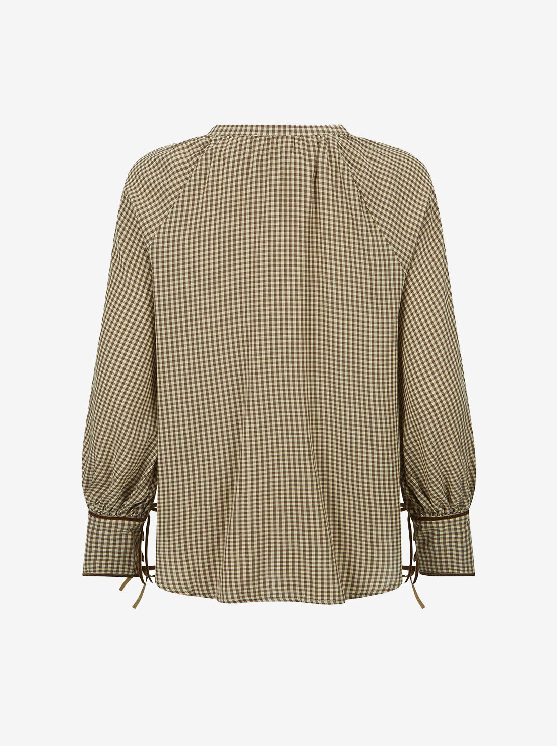 Spell - Garden Gate Blouse - Gingham Brown