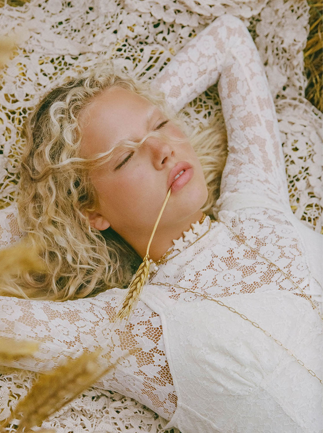 Spell - Juliette Lace Top - Vintage Cream