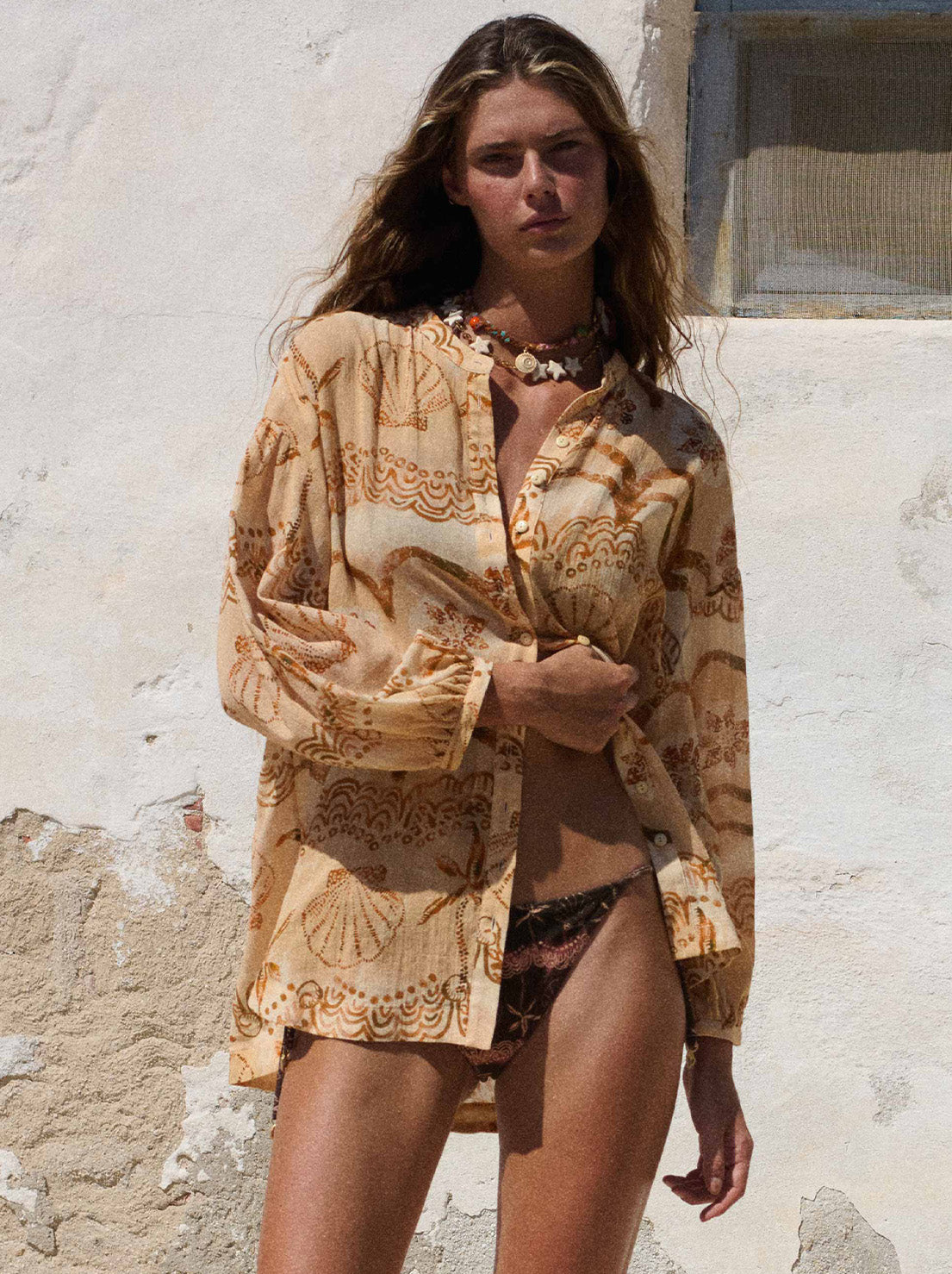 Spell - Mermaid Cove Shirt - Tan