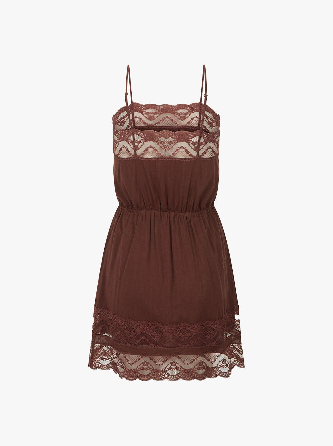 Spell - Mila Lace Mini Dress - Fudge