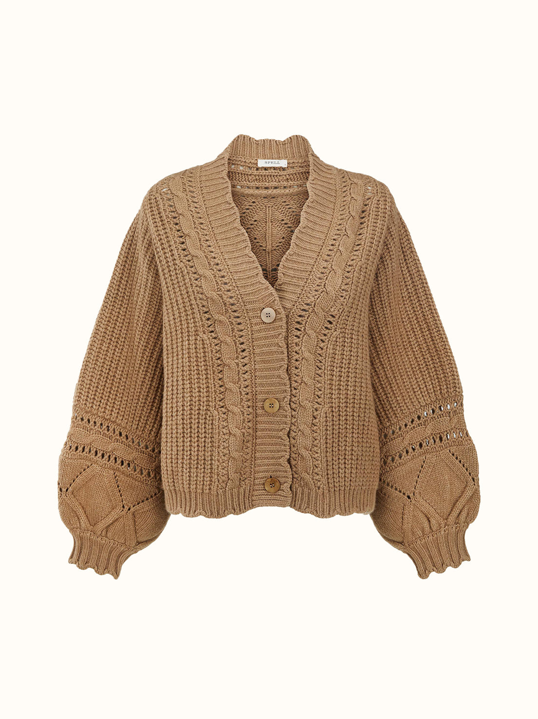 Spell - Mulberry Knit Cardigan - Toasted Almond