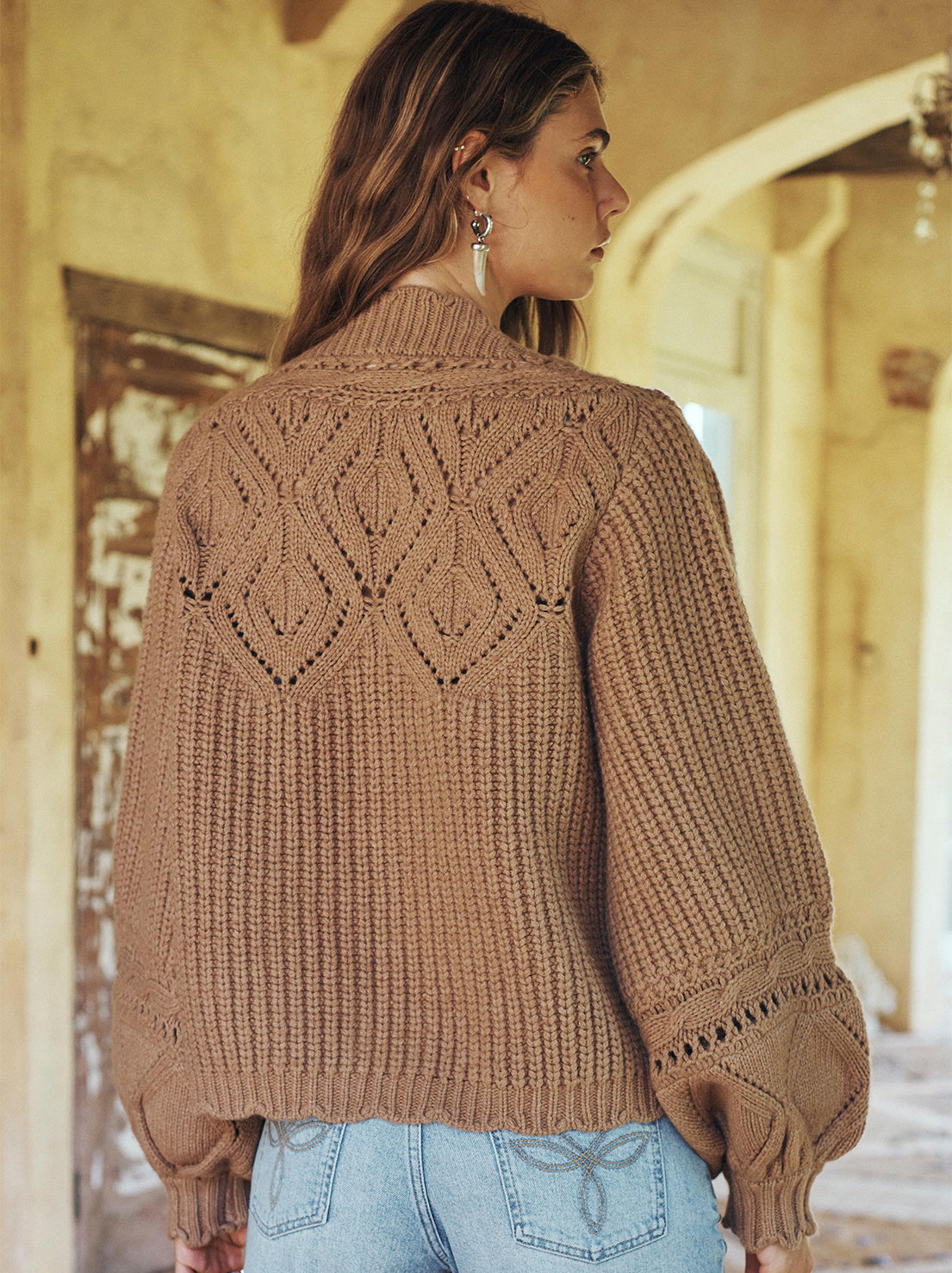Spell - Mulberry Knit Cardigan - Toasted Almond