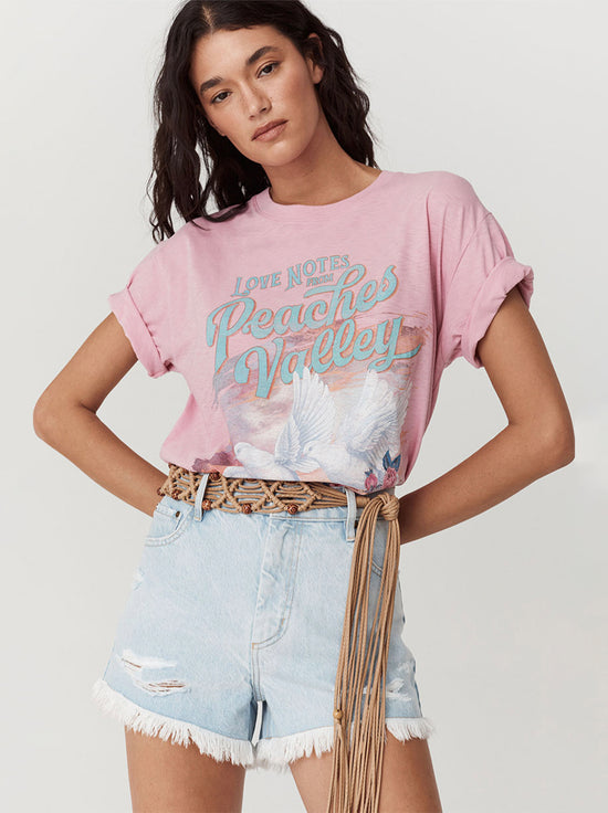 Spell - Peaches Biker Tee - Musk