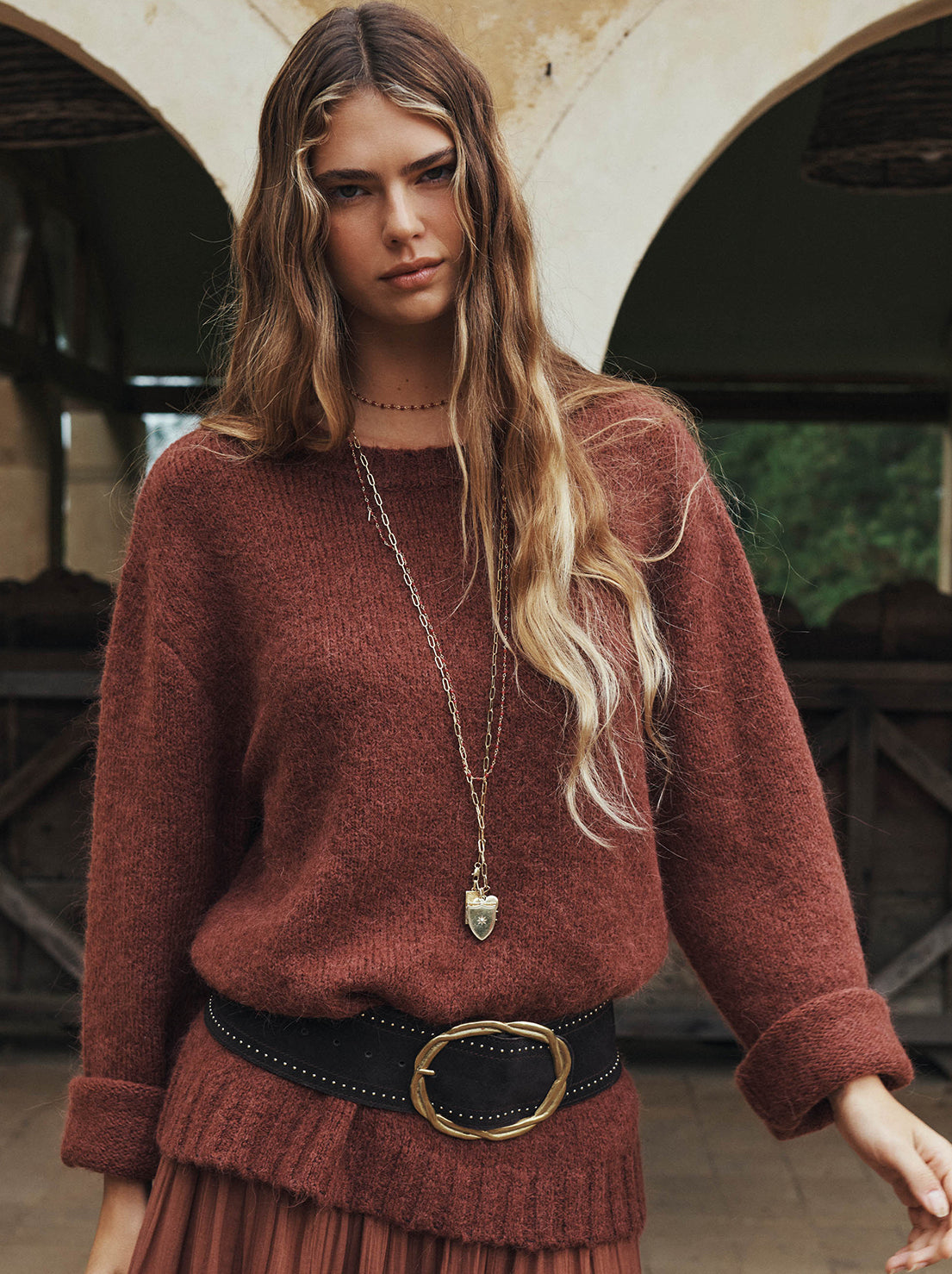 Spell - Plum & Lucy Sweater - Cocoa