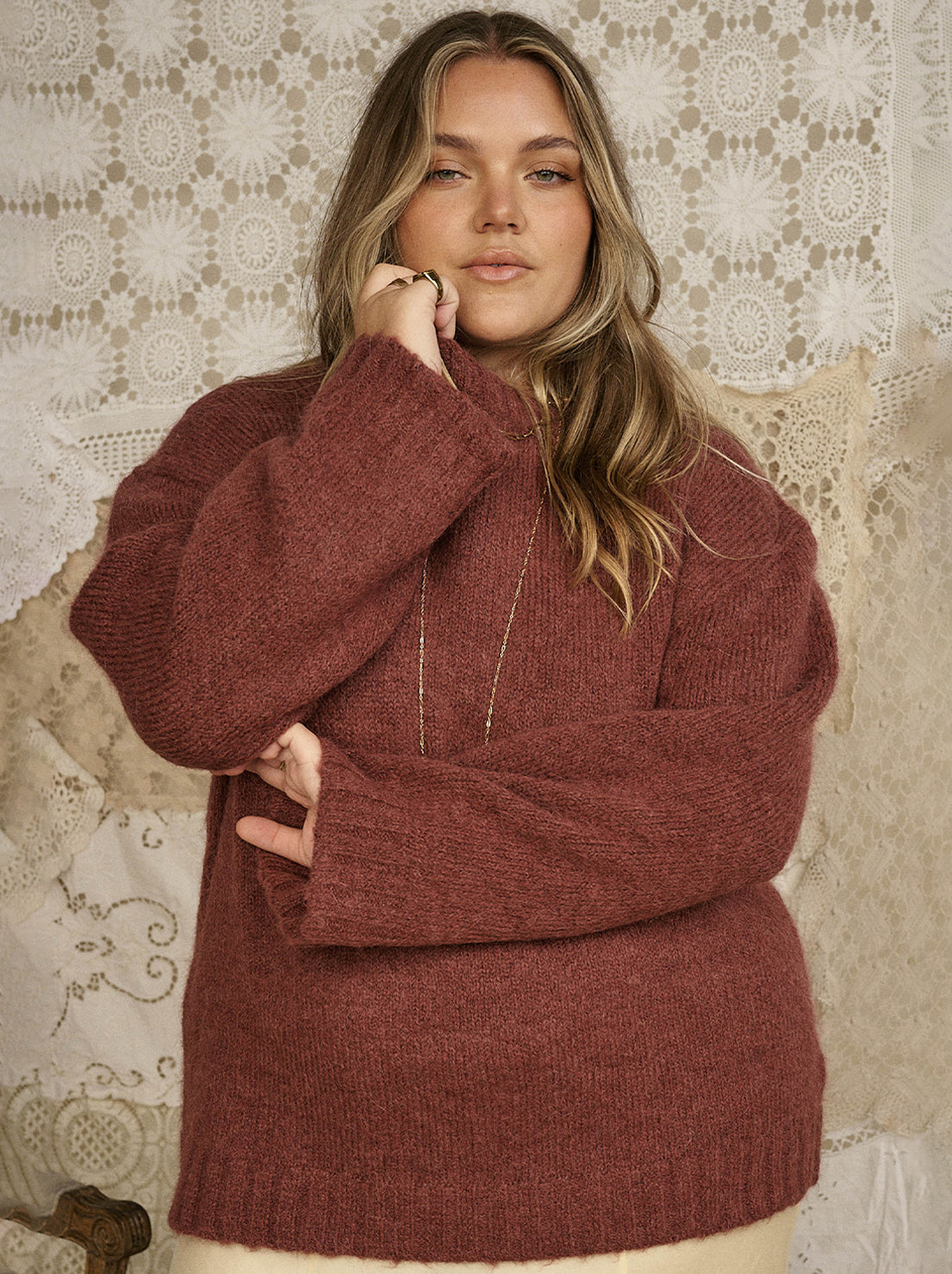 Spell - Plum & Lucy Sweater - Cocoa
