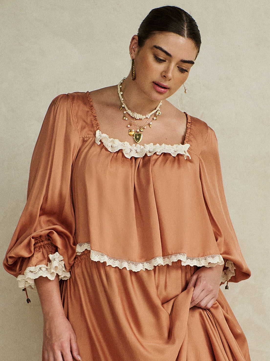 Spell - Poison Peach Blouse - Rose Pink