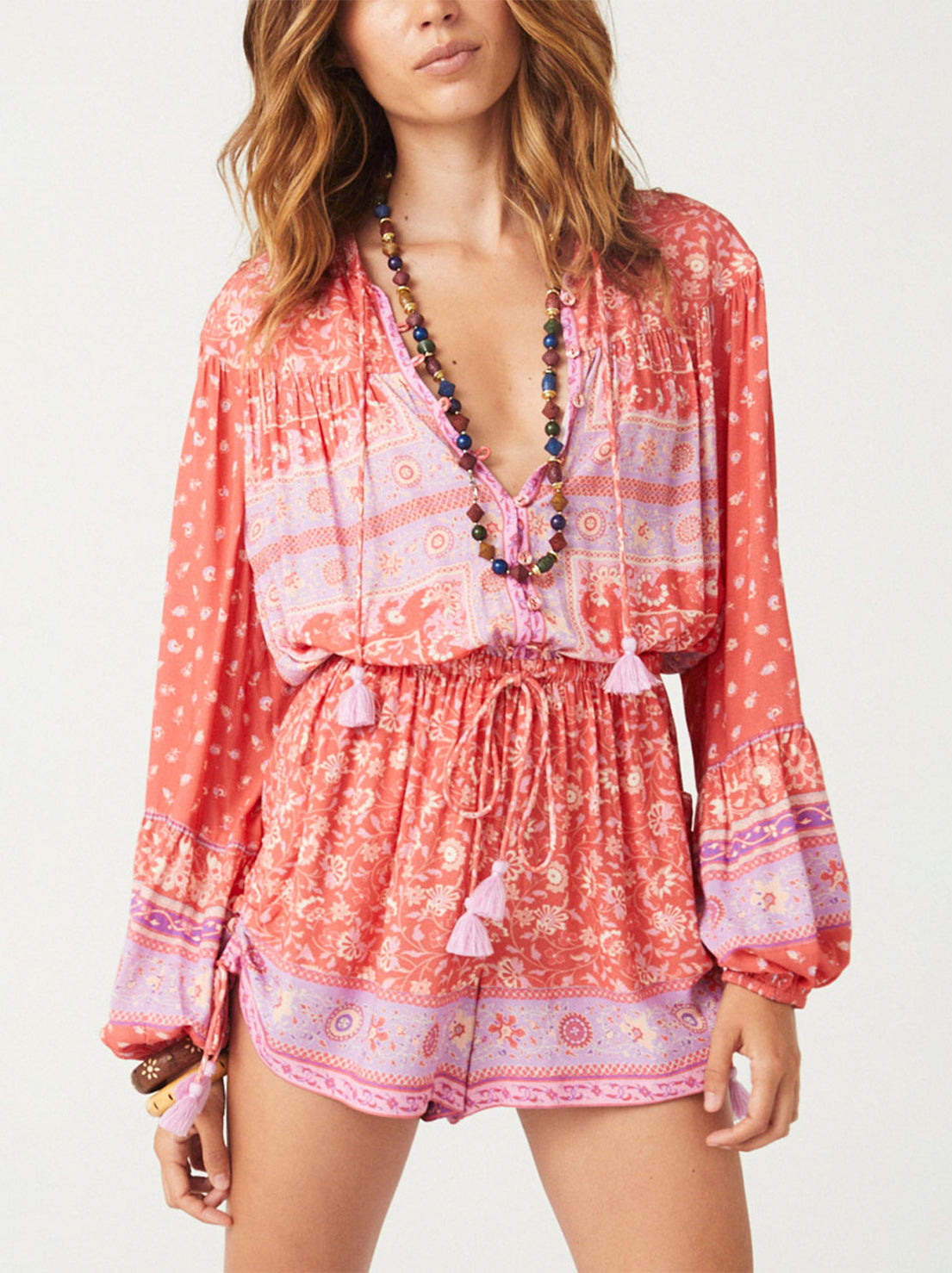 Spell - Sunshine Bandit Romper - Cayenne