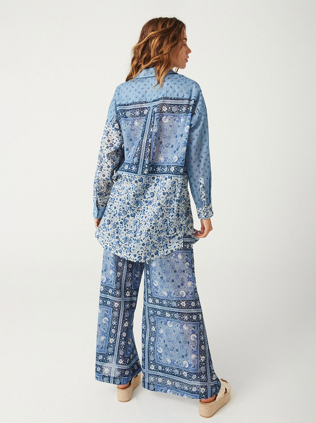 Spell - Sunshine Bandit Wide Leg Pant - Chambray