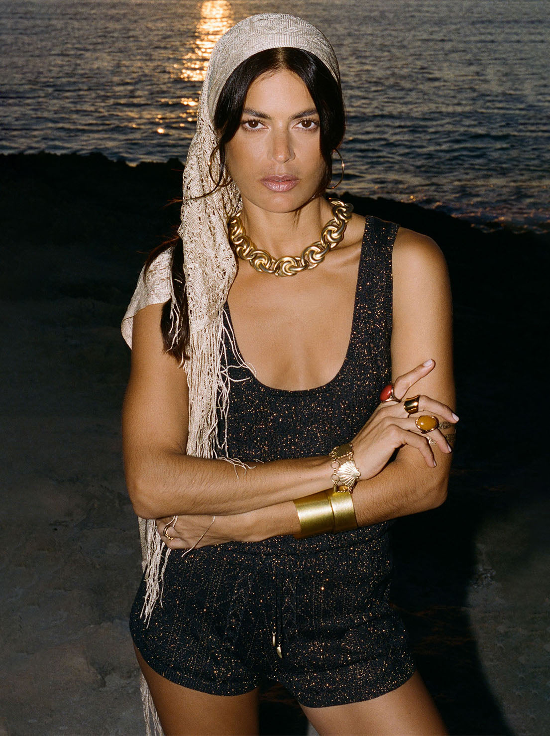 Spell - The Moss Knit Singlet - Onyx