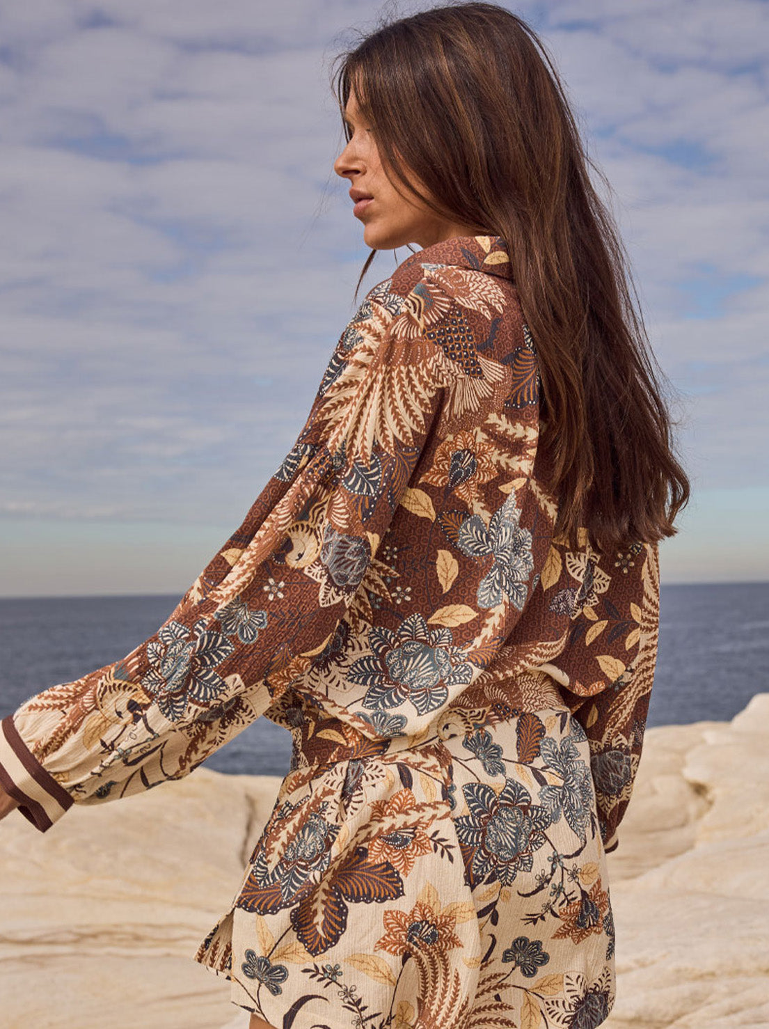 Spell - Volcano Goddess Shirt Dress - Coconut