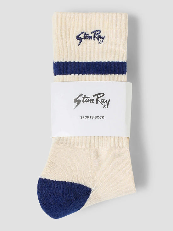 Stan Ray - Sports Sock - Natural / Navy