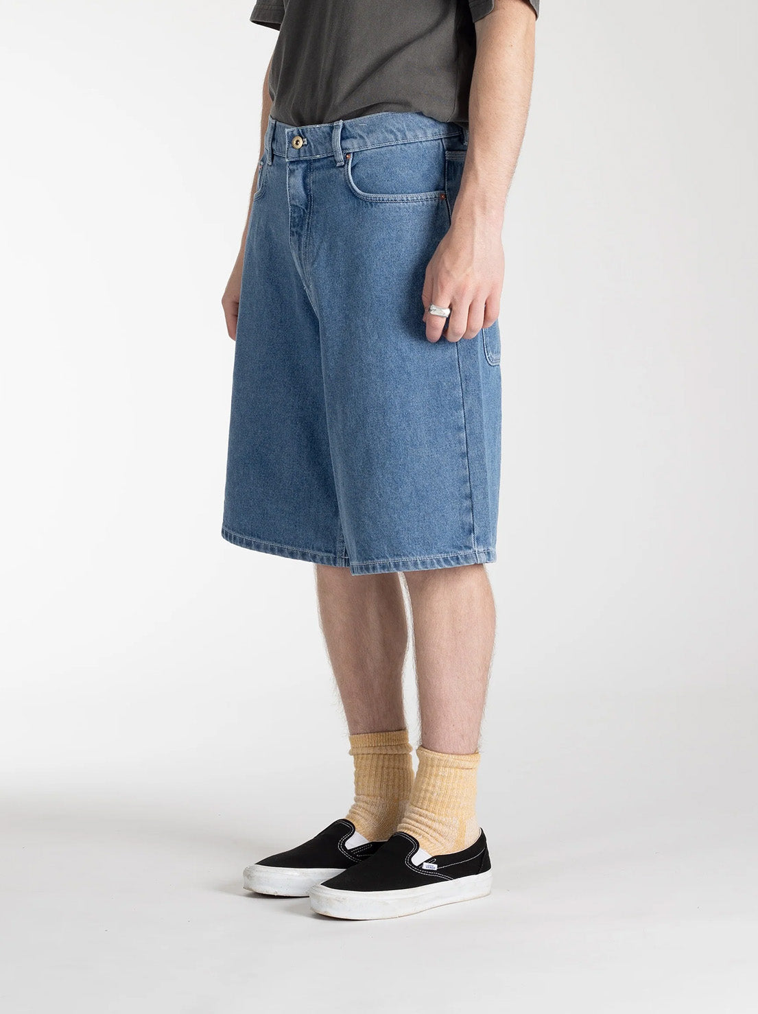Stan Ray - Wide 5 Short - 70s Stone Denim