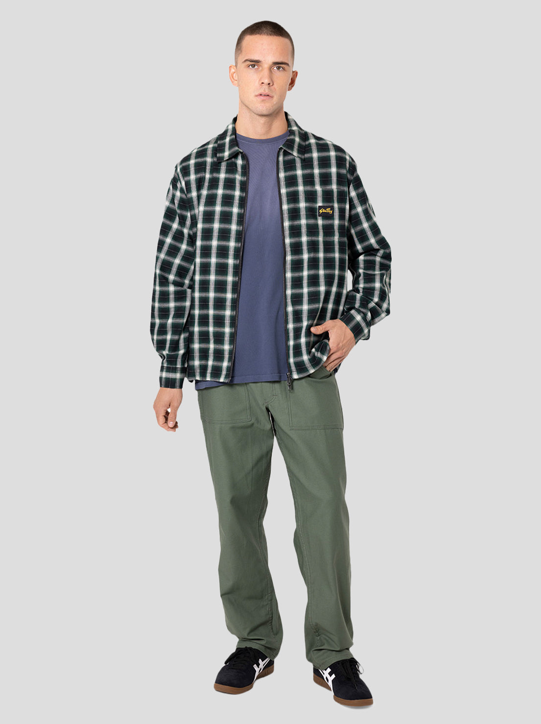 Stan Ray - Zip Shirt - Green Check