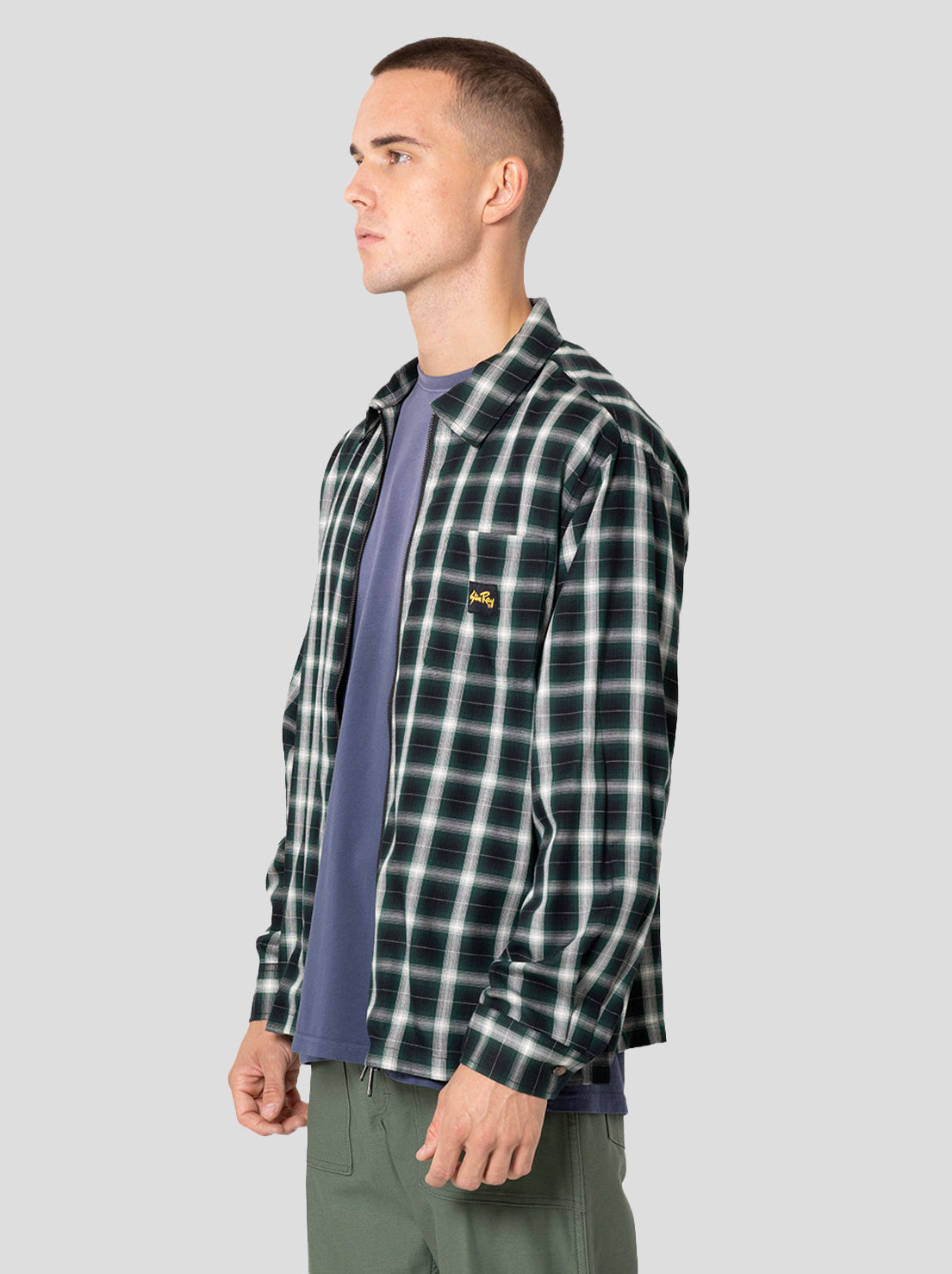Stan Ray - Zip Shirt - Green Check