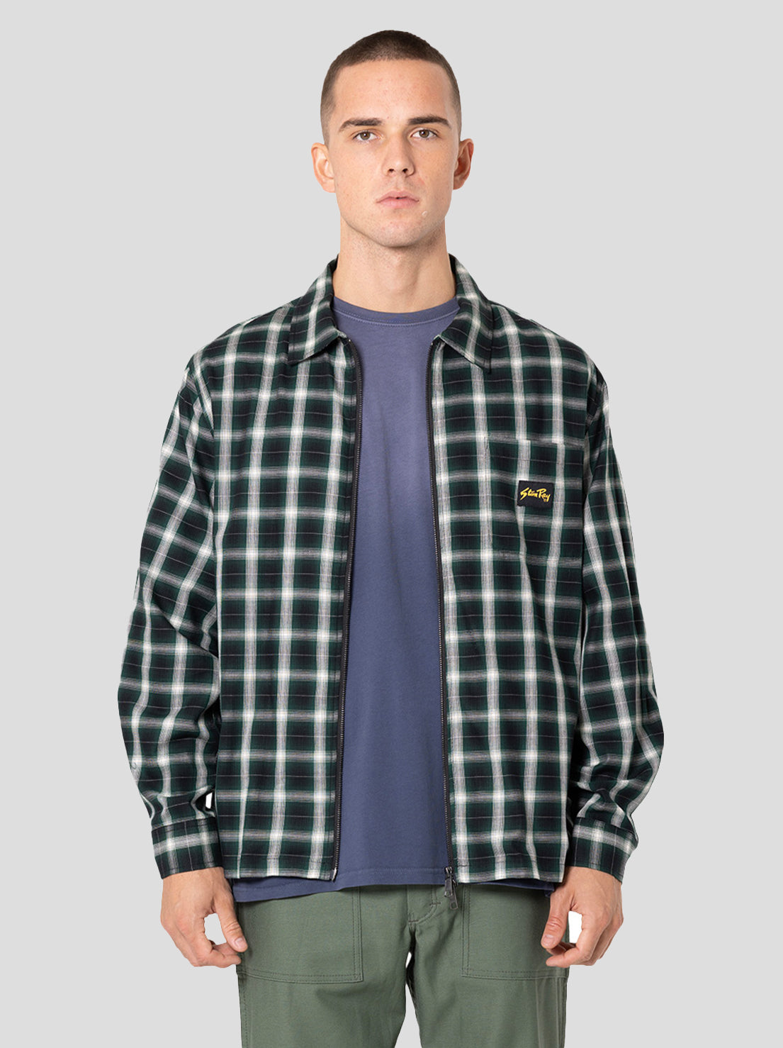 Stan Ray - Zip Shirt - Green Check