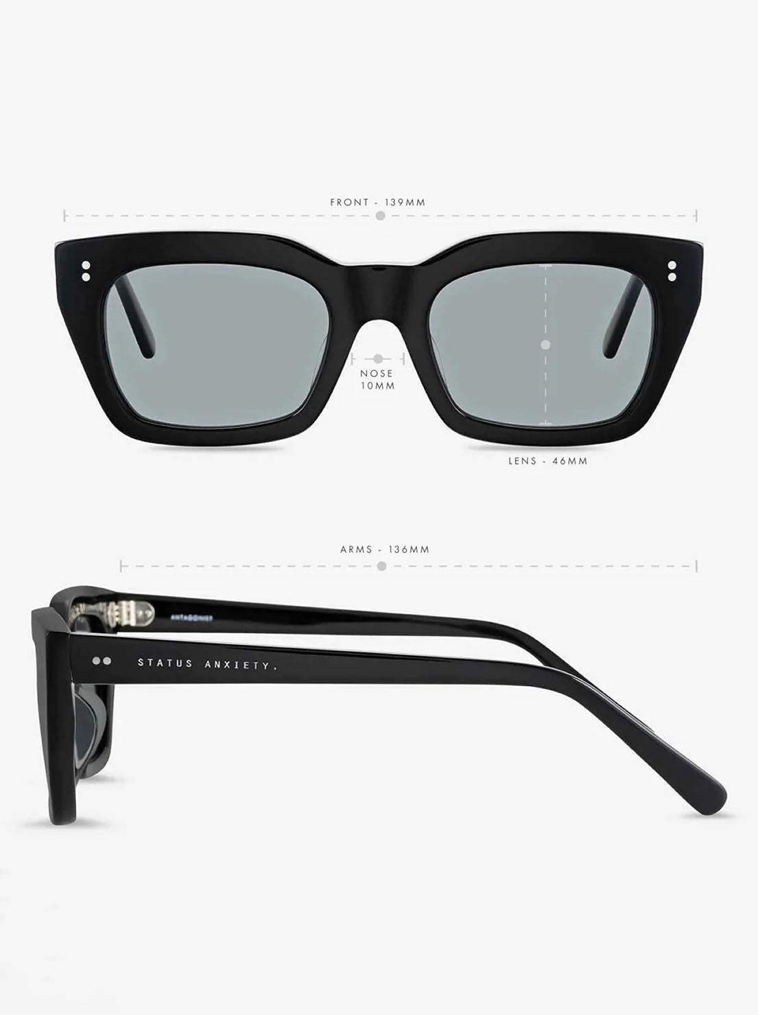 Status Anxiety - Antagonist Sunglasses - Black