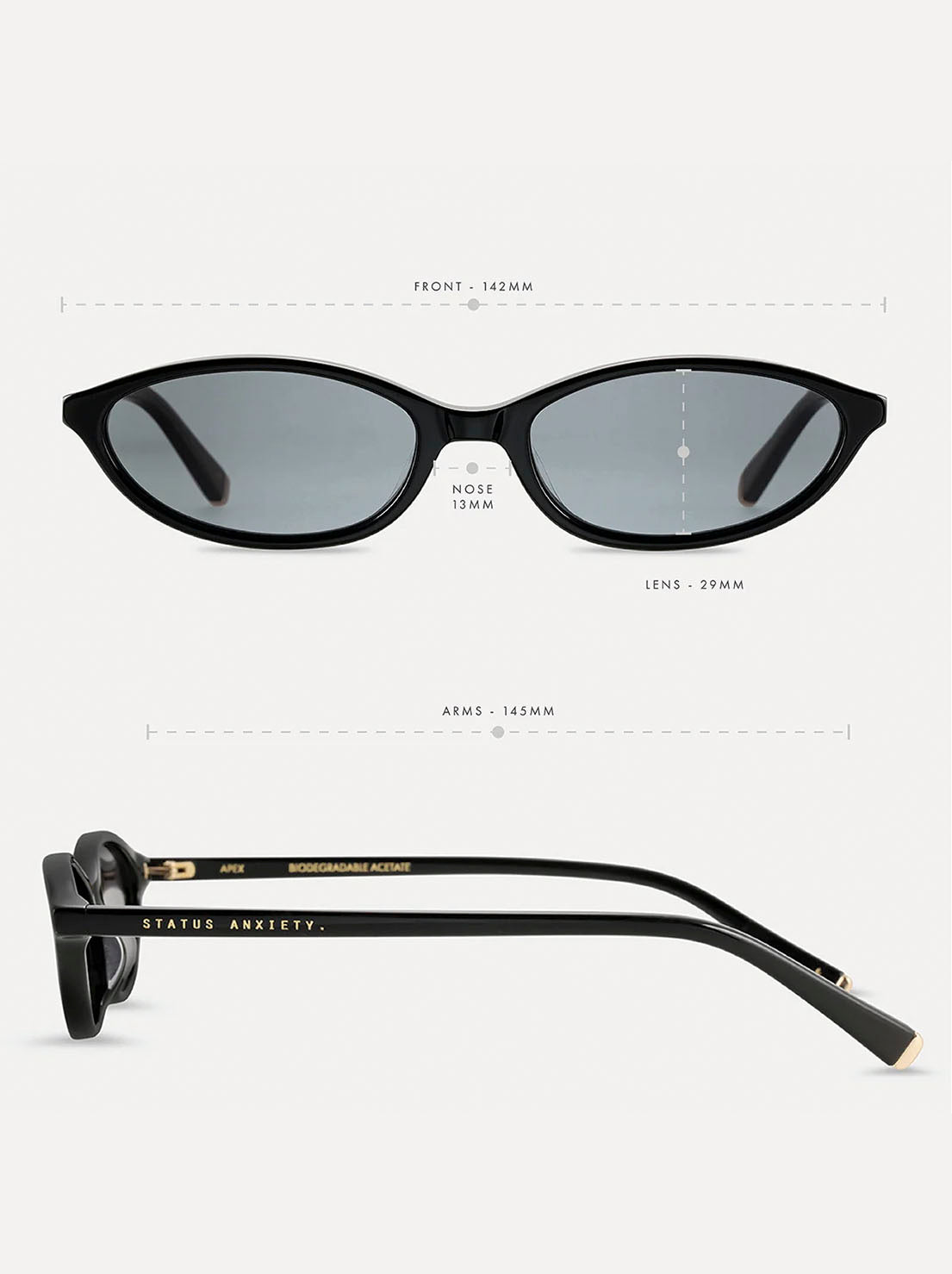 Status Anxiety - Apex Sunglasses - Black/Gold