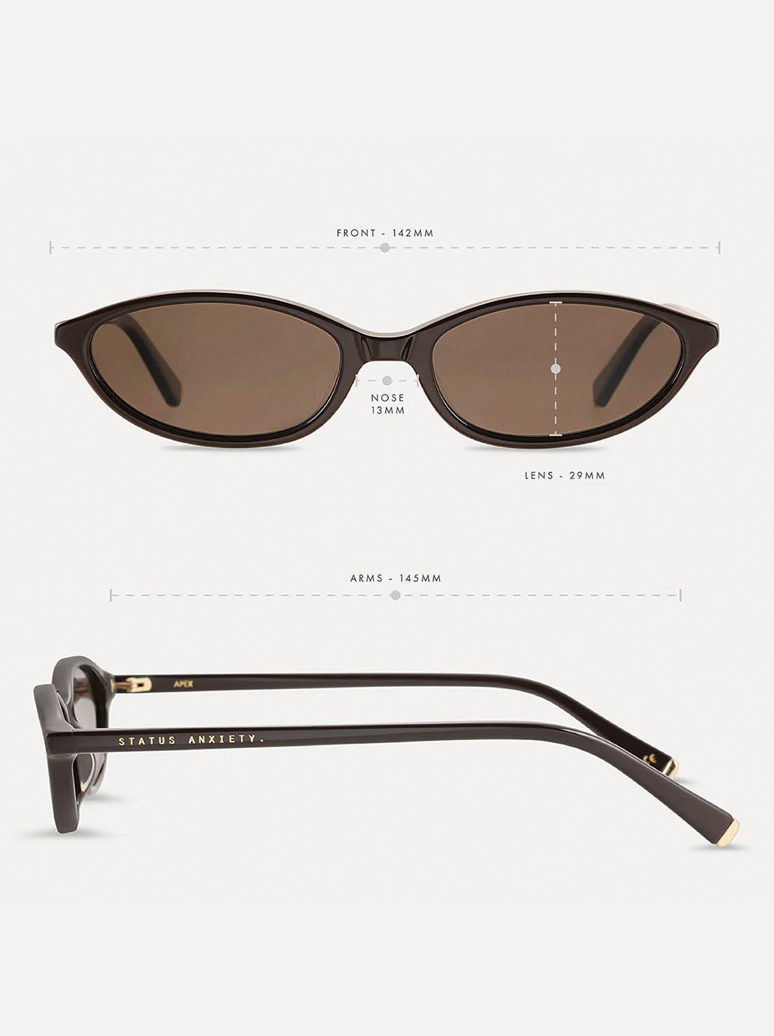 Status Anxiety - Apex Sunglasses - Espresso/Gold