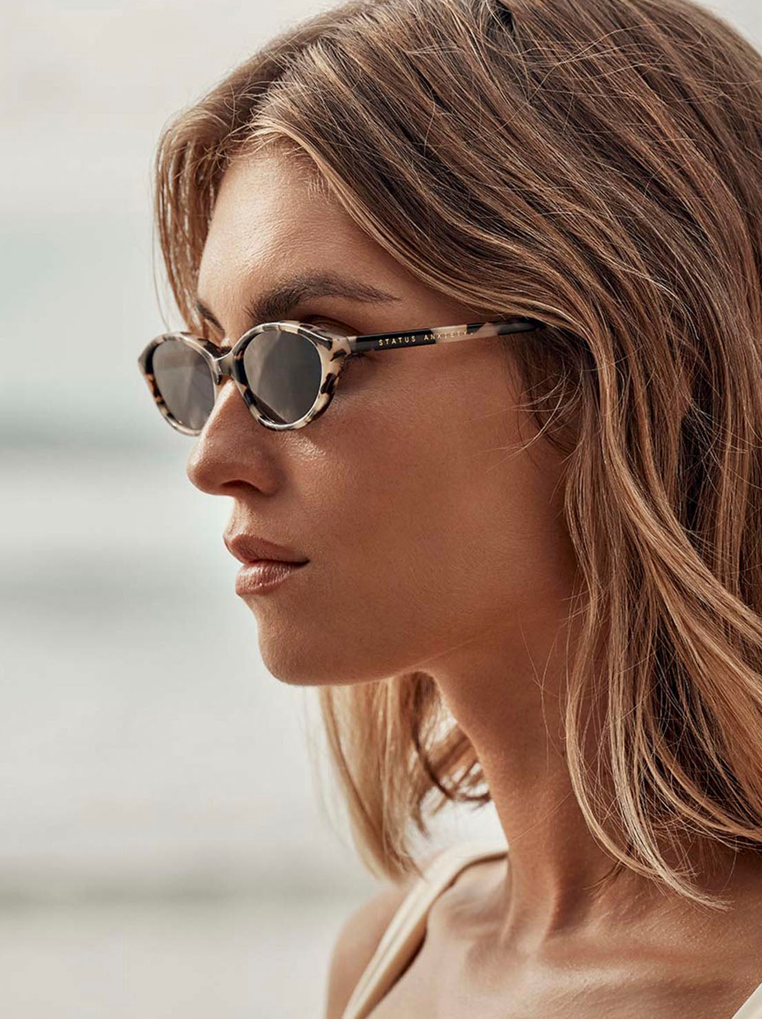 Status Anxiety - Apex Sunglasses - White Tort/Gold