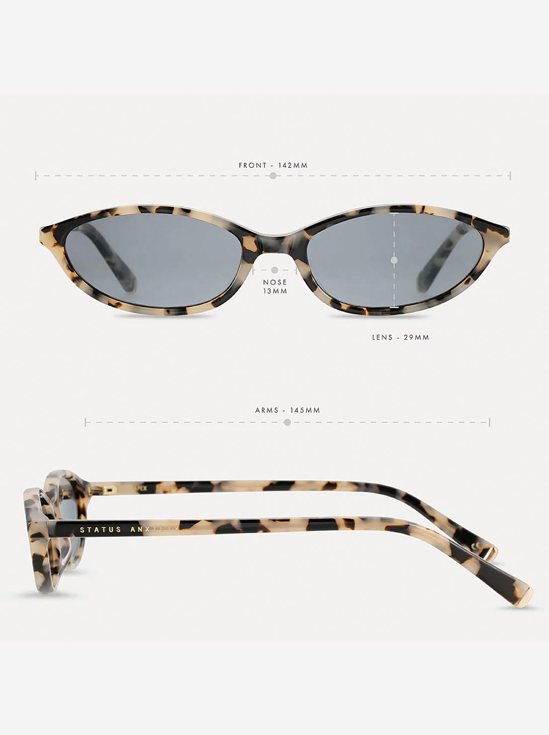 Status Anxiety - Apex Sunglasses - White Tort/Gold