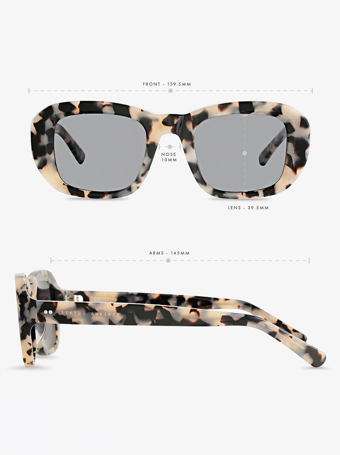 Status Anxiety - Cascade Sunglasses - White Tort