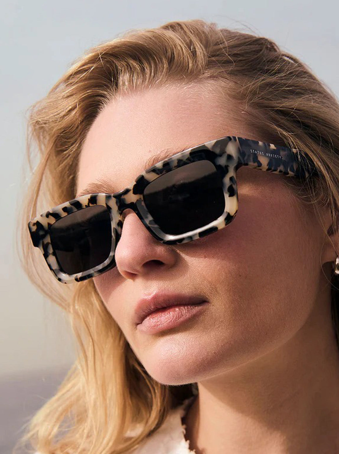 Status Anxiety - Disorient Sunglasses - White Tort