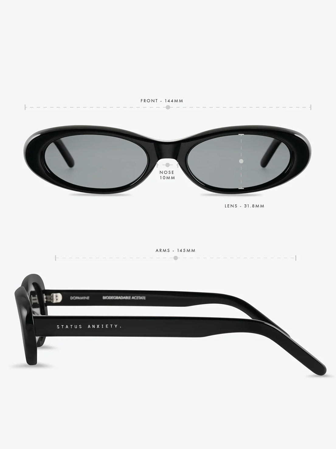 Status Anxiety - Dopamine Sunglasses - Black