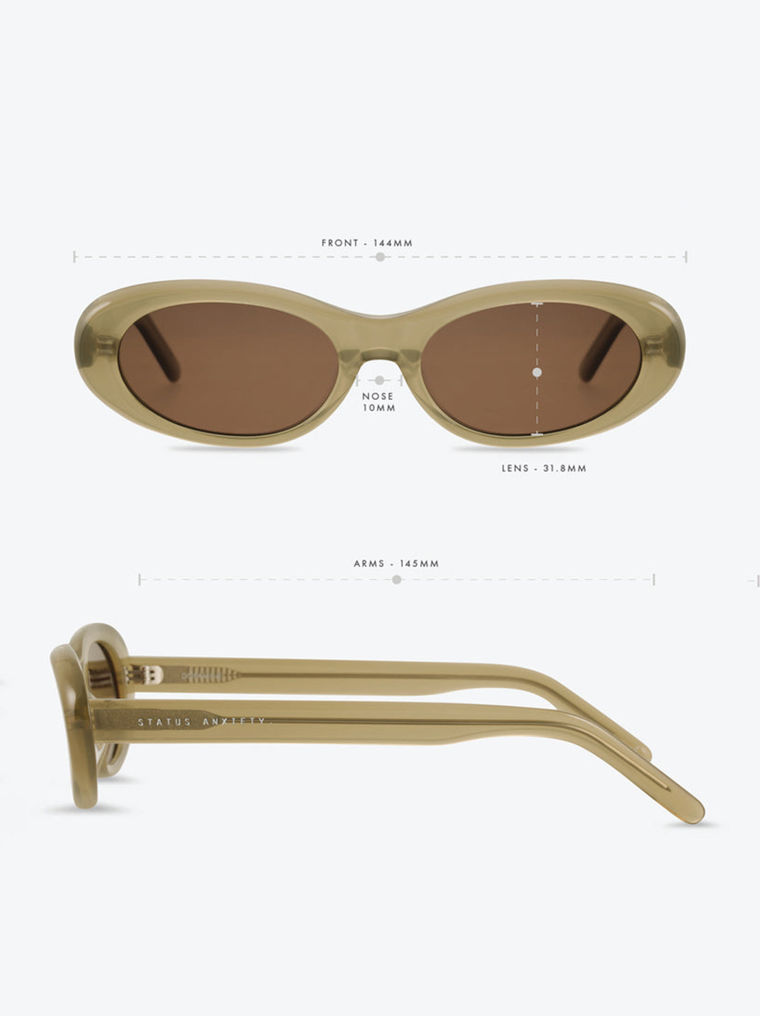 Status Anxiety - Dopamine Sunglasses - Pear