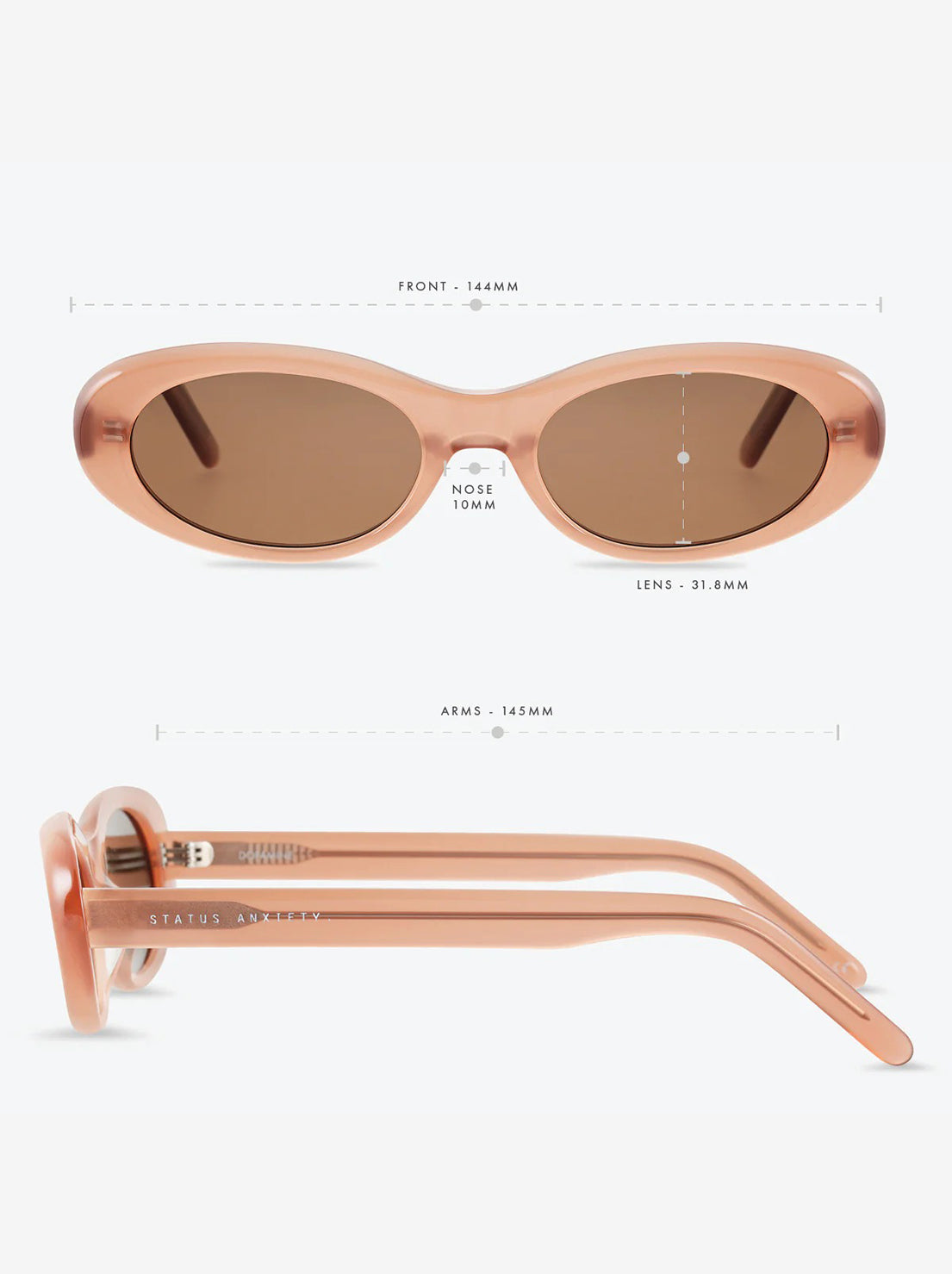 Status Anxiety - Dopamine Sunglasses - Rose