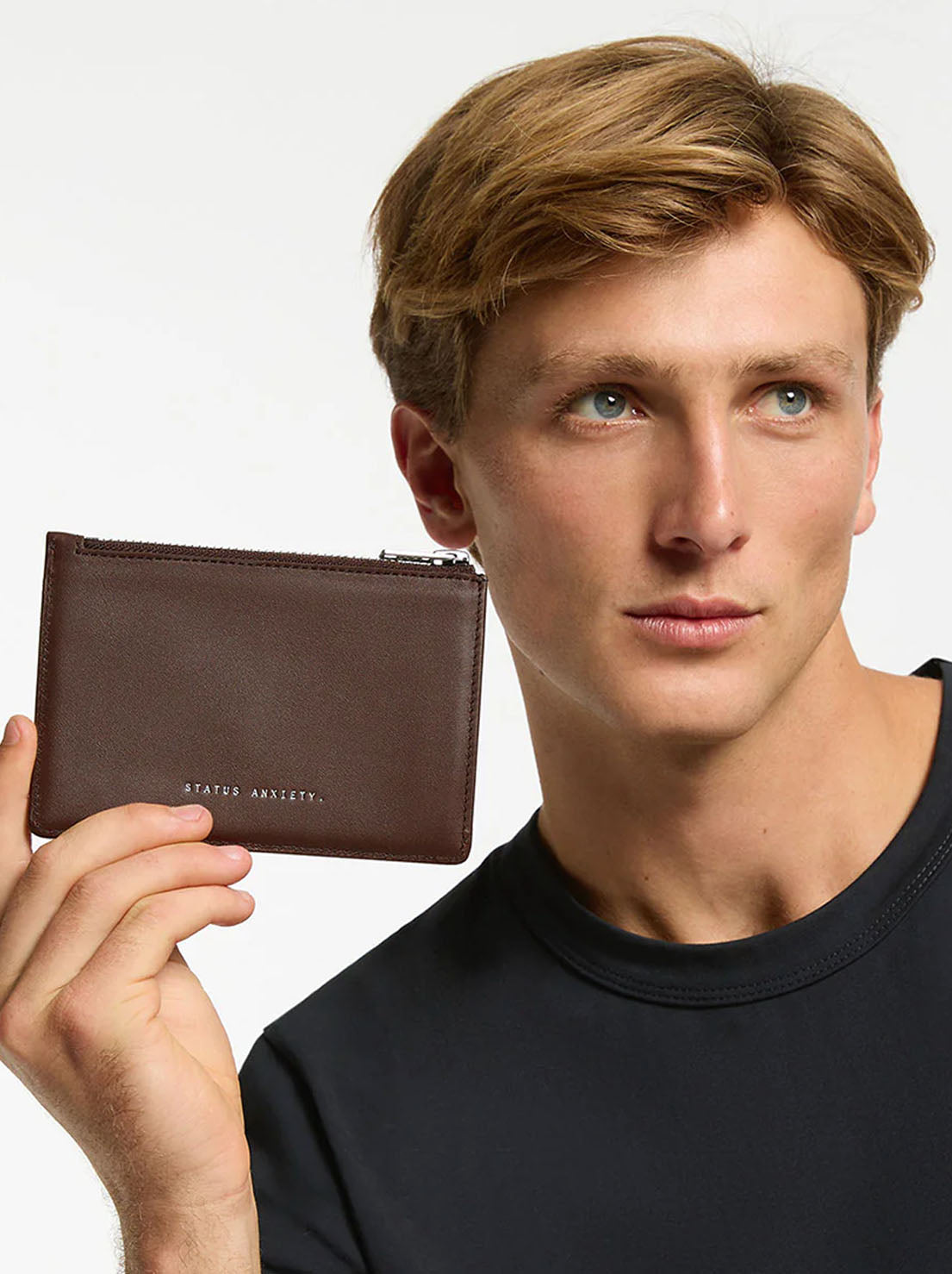 Status Anxiety - Gone Again Wallet - Cocoa Nappa