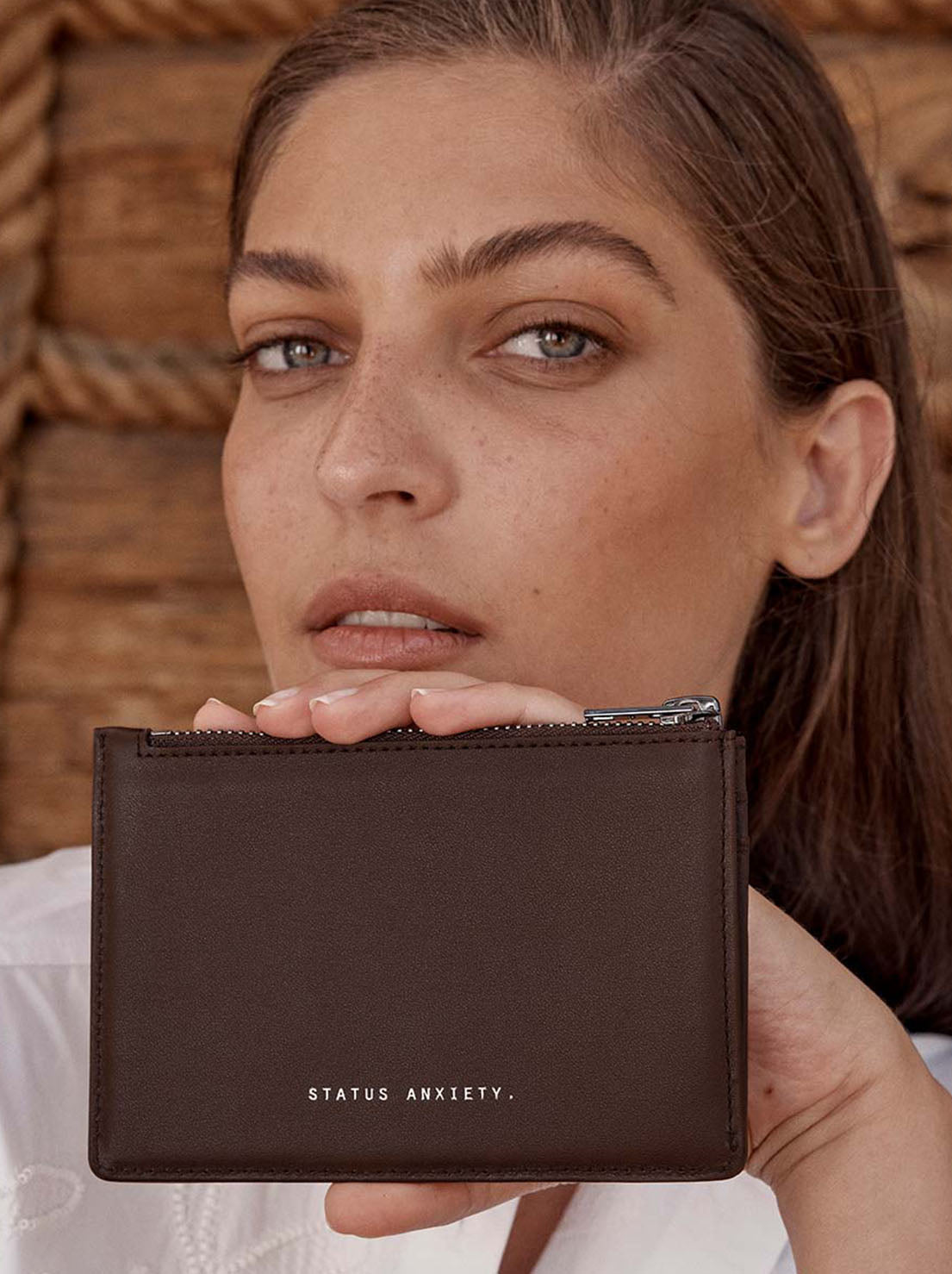 Status Anxiety - Gone Again Wallet - Cocoa Nappa