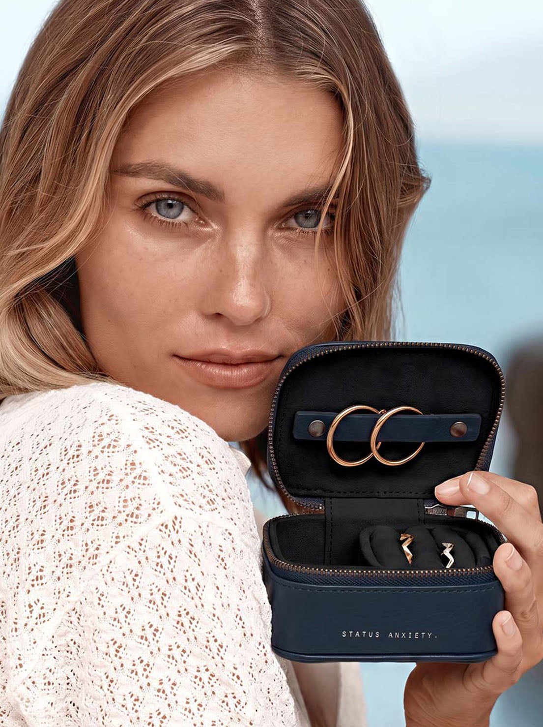 Status Anxiety - Heartbreaker Jewellery Case - Midnight Blue