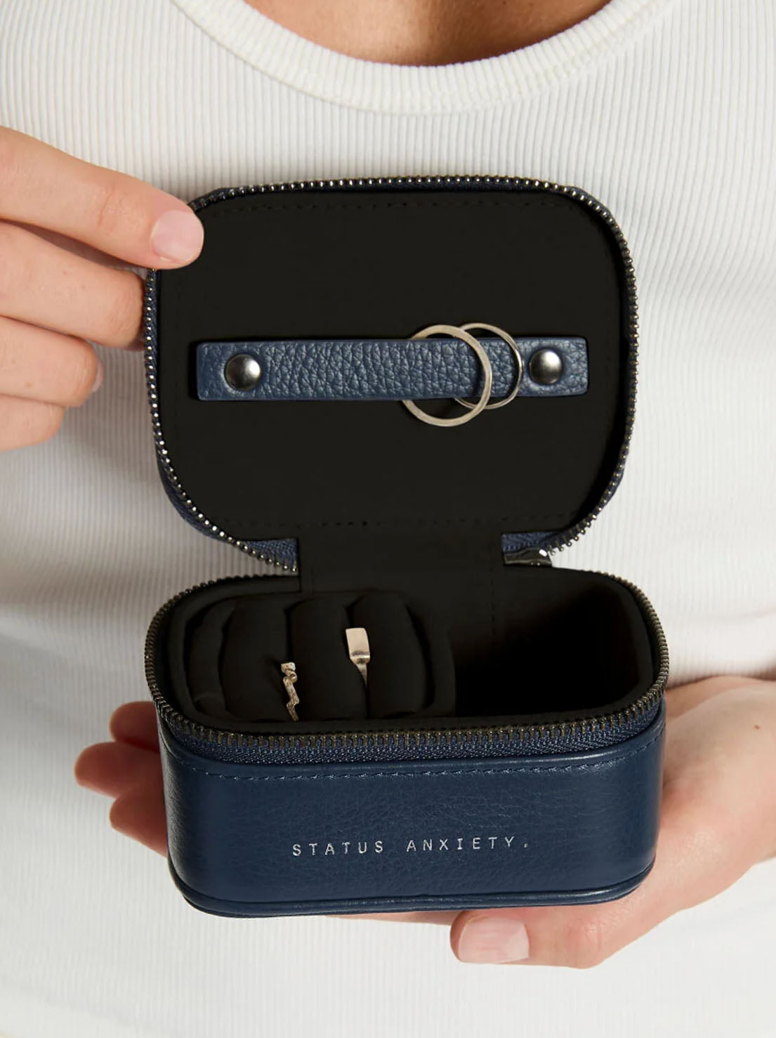 Status Anxiety - Heartbreaker Jewellery Case - Midnight Blue