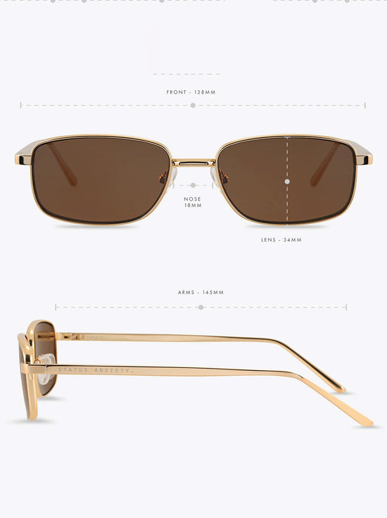 Status Anxiety - Hypnosis Sunglasses - Gold