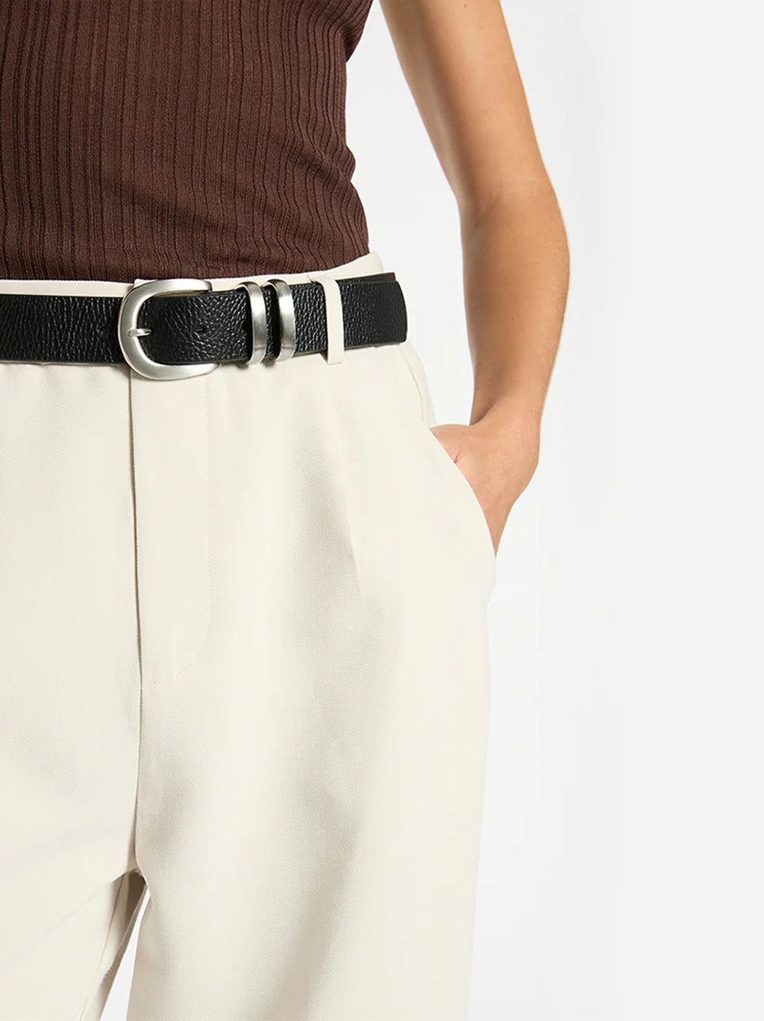 Status Anxiety - Let It Be Belt - Black/Silver