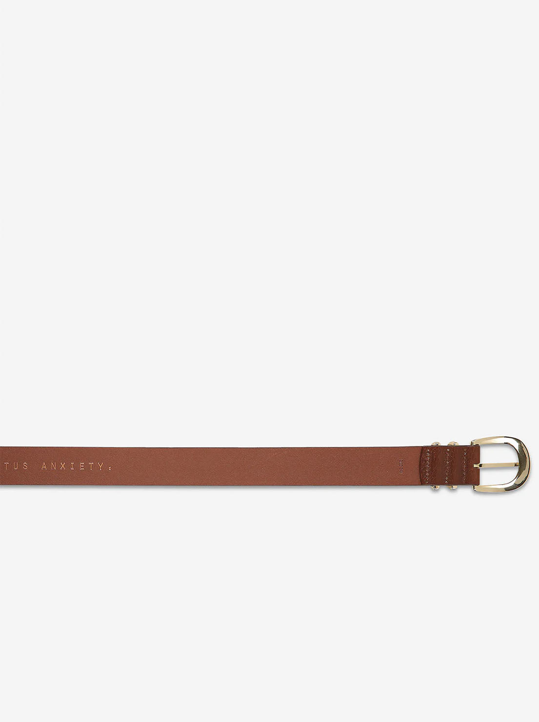 Status Anxiety - Let It Be Belt - Tan/Gold