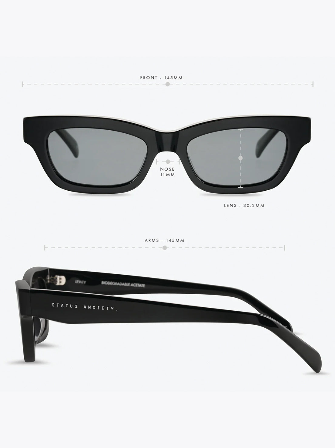 Status Anxiety - Levity Sunglasses - Black