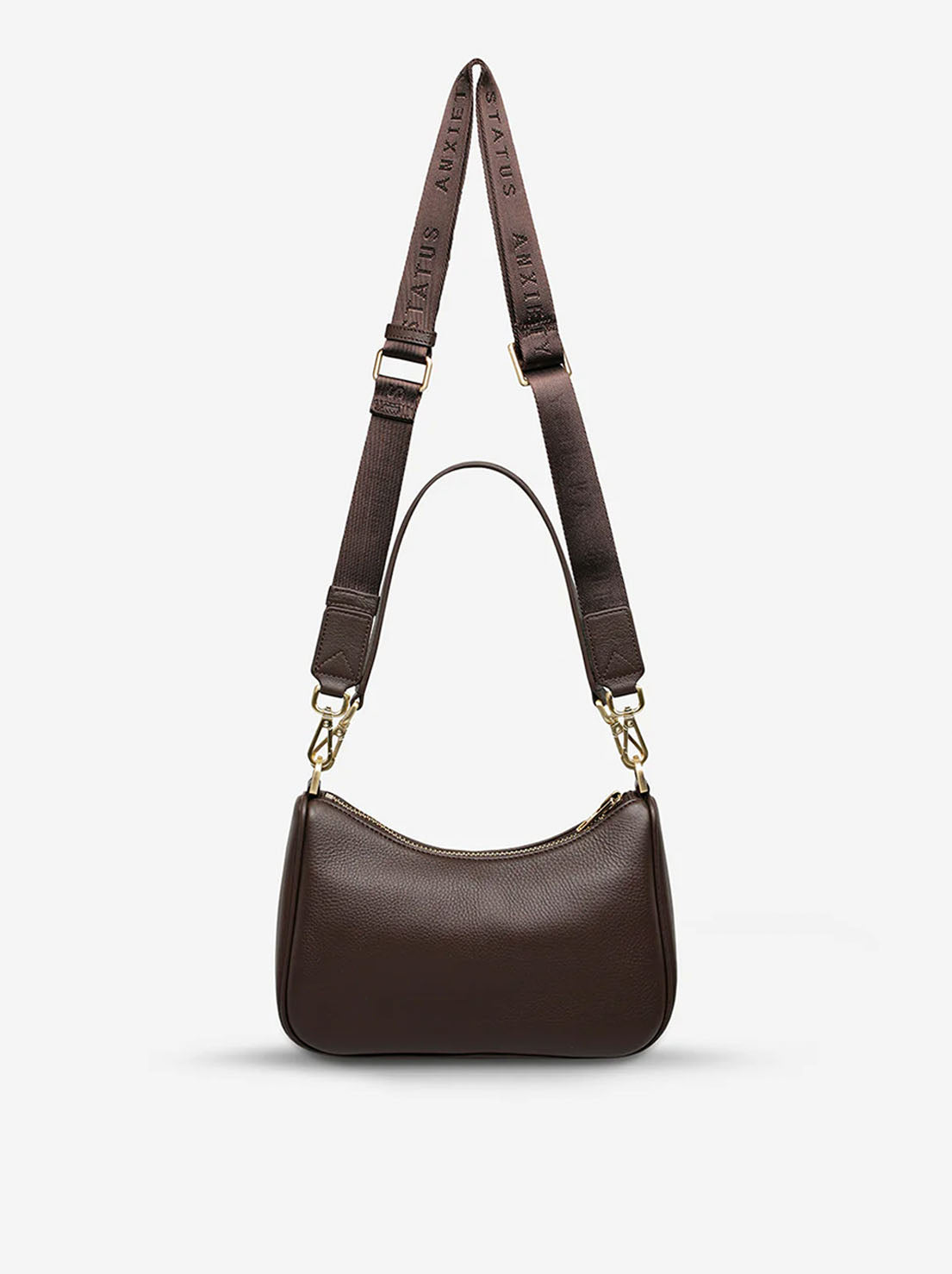 Status Anxiety - Look Both Ways Bag - Cocoa/Brushed Gold