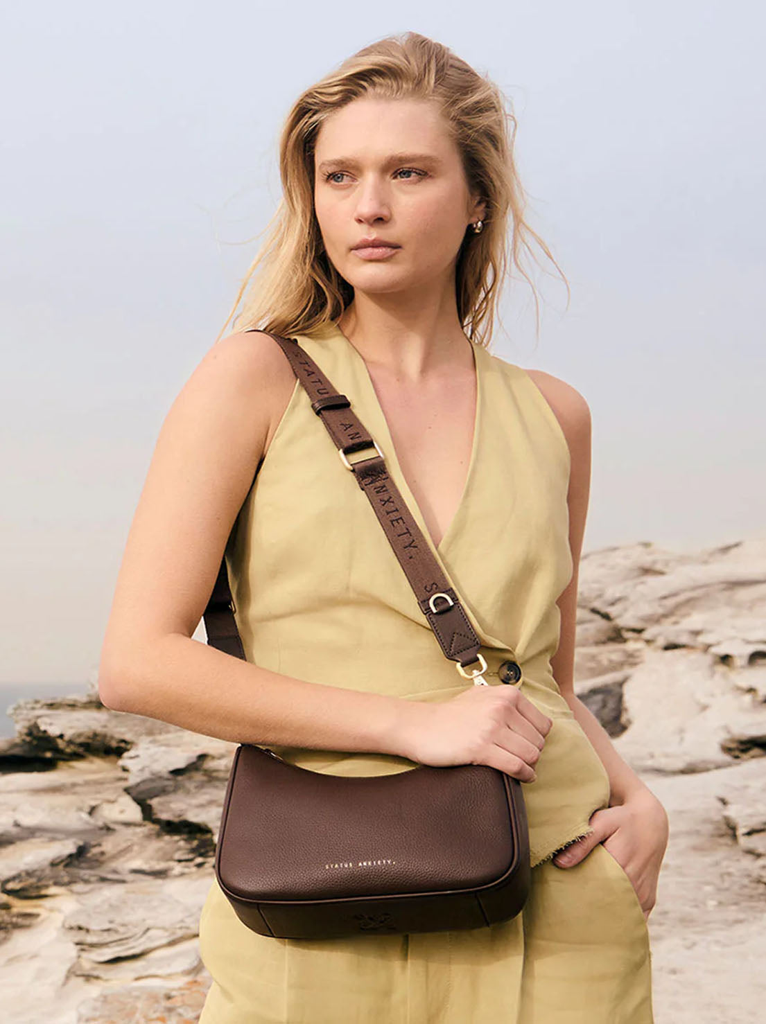 Status Anxiety - Look Both Ways Bag - Cocoa/Brushed Gold