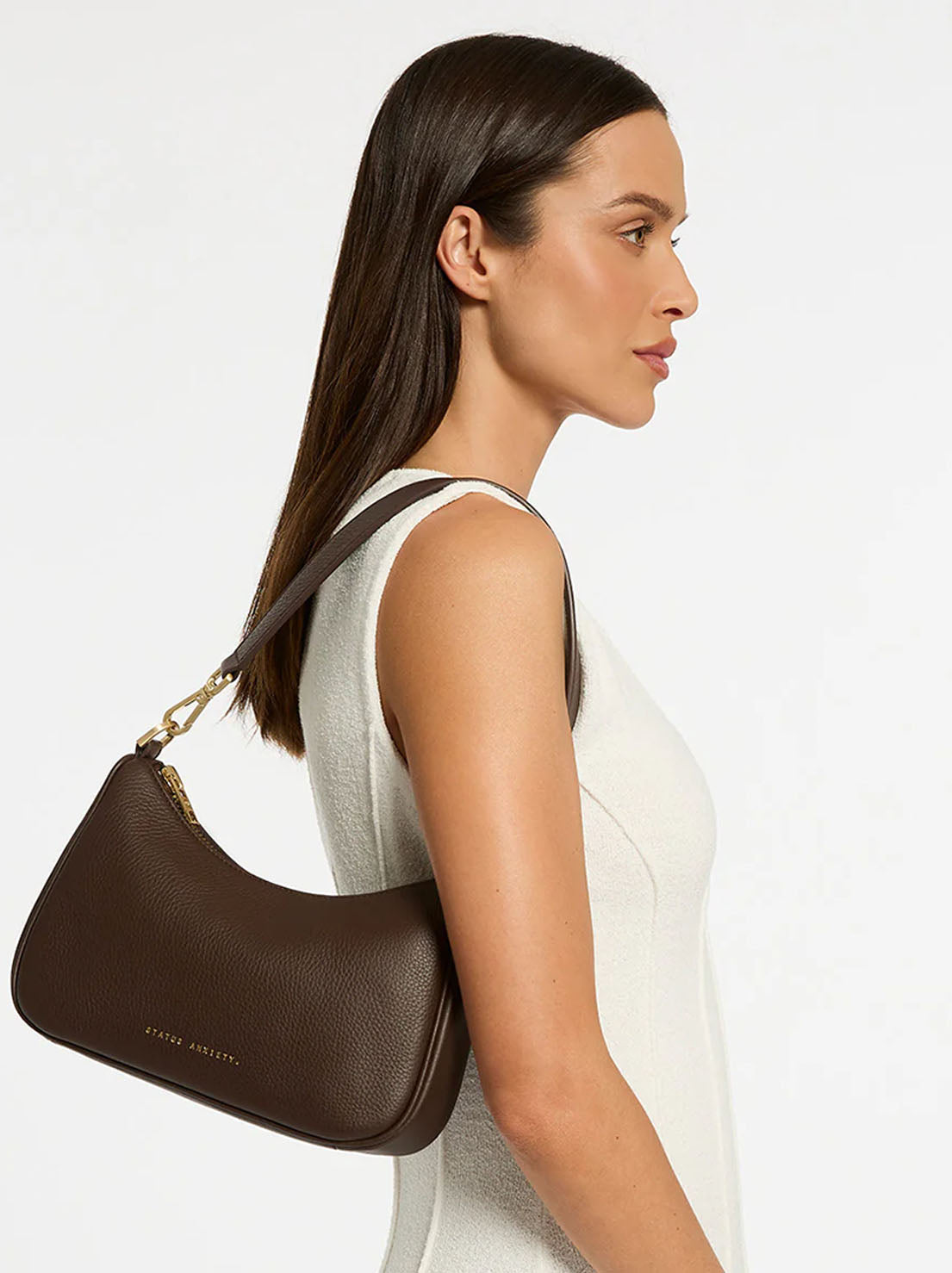 Status Anxiety - Look Both Ways Bag - Cocoa/Brushed Gold