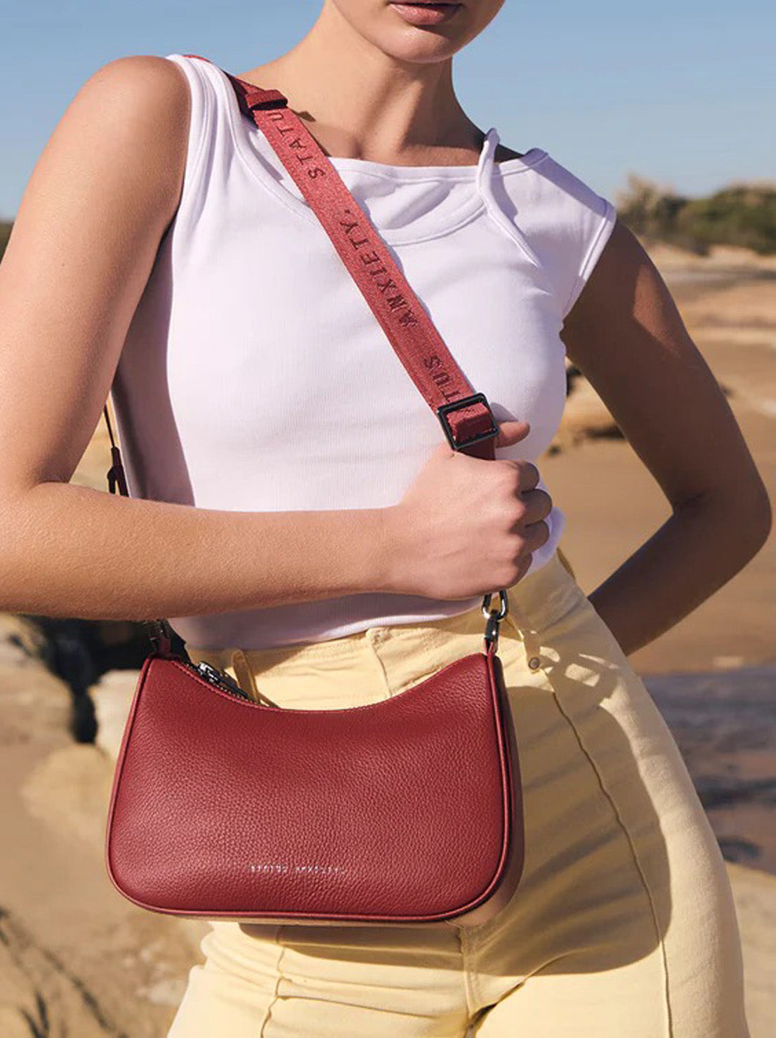 Status Anxiety - Look Both Ways Bag - Rouge