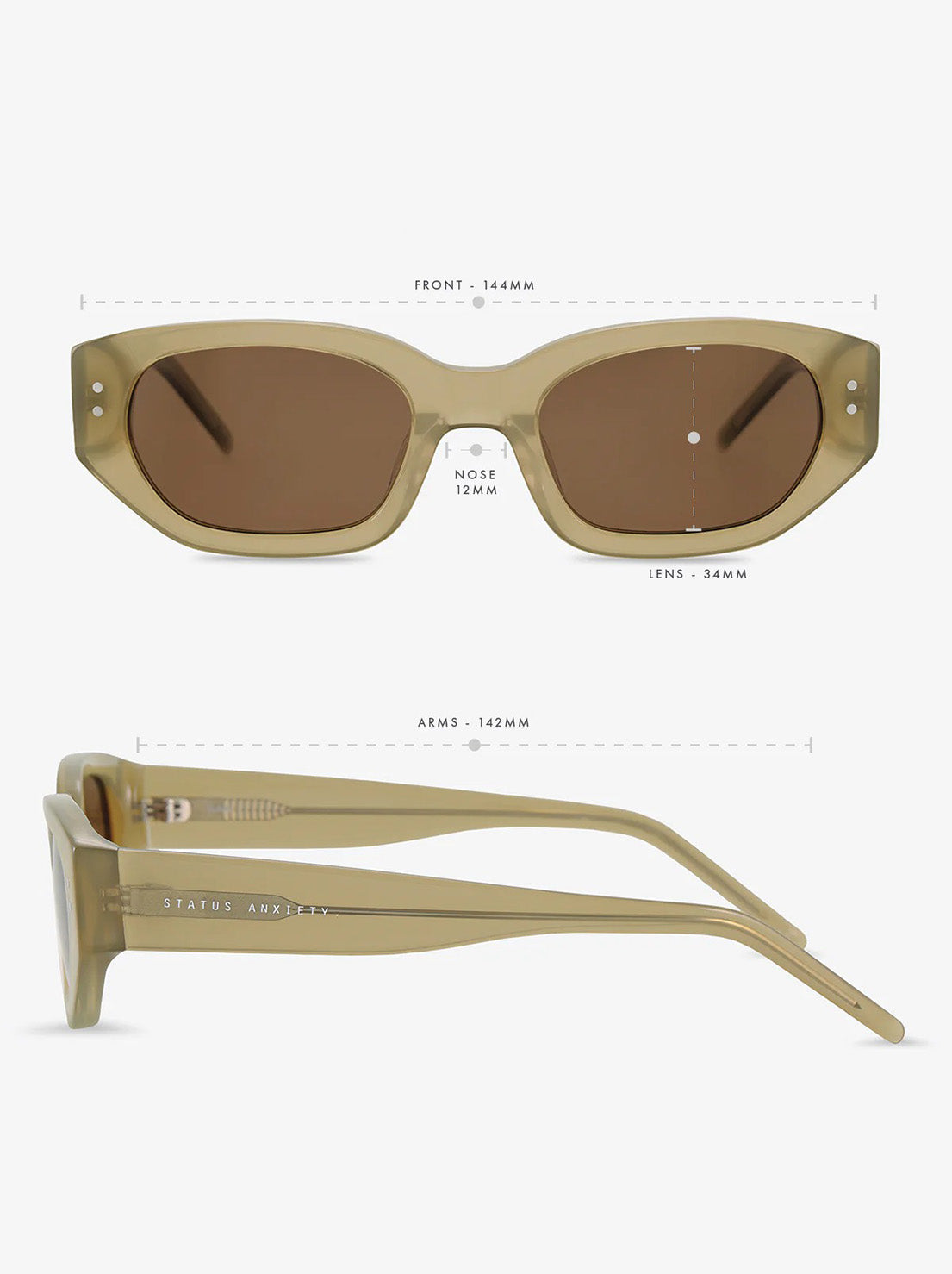 Status Anxiety - Luna Sunglasses - Pear