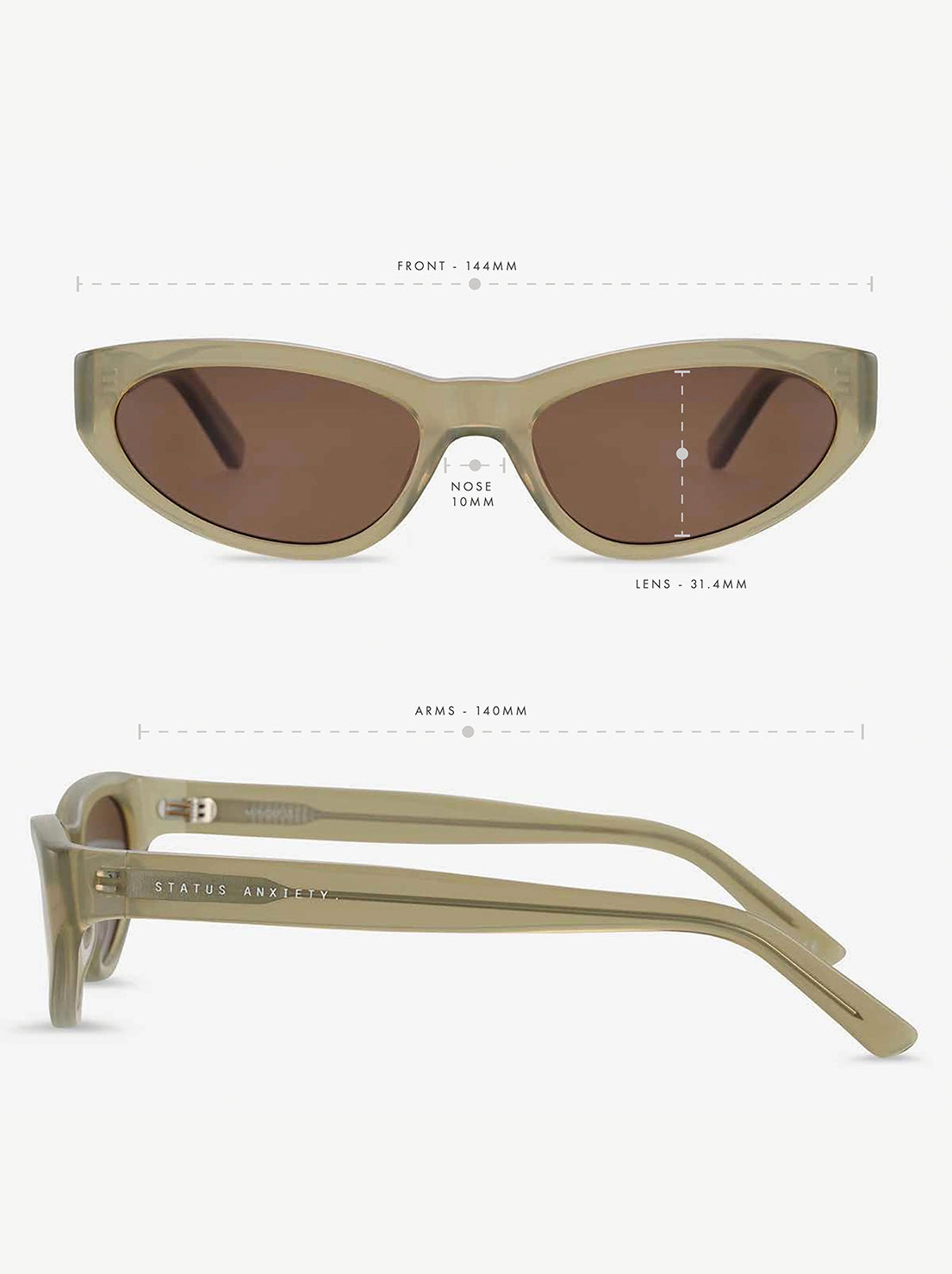 Status Anxiety - Mindless Sunglasses - Pear