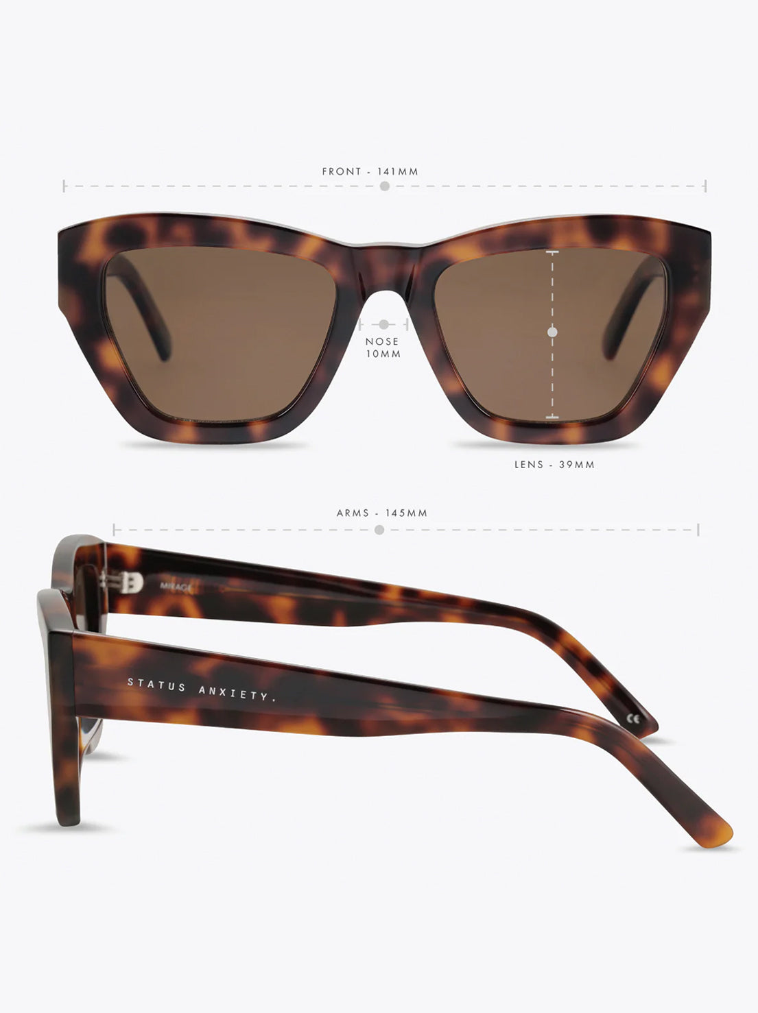 Status Anxiety - Mirage Sunglasses - Brown Tort