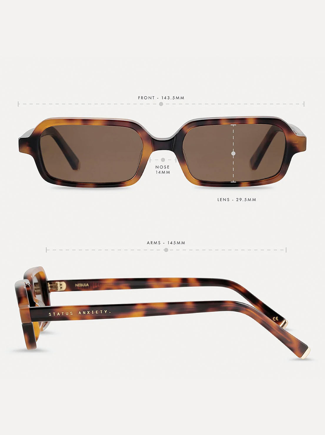 Status Anxiety - Nebula Sunglasses - Brown Tort/Gold